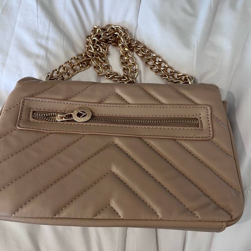 Valentino Orlandi Tan Quilted Chain Bag - Picture 6 of 8